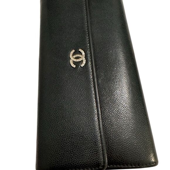Chanel Black Leather Wallet Classic Design - Picture 3 of 12